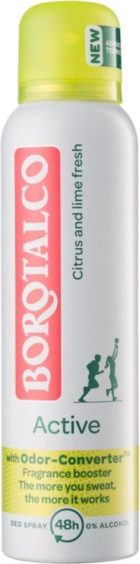 Borotalco - Deodorant Spray - Active - Citrus & Lime Fresh - 150 ml