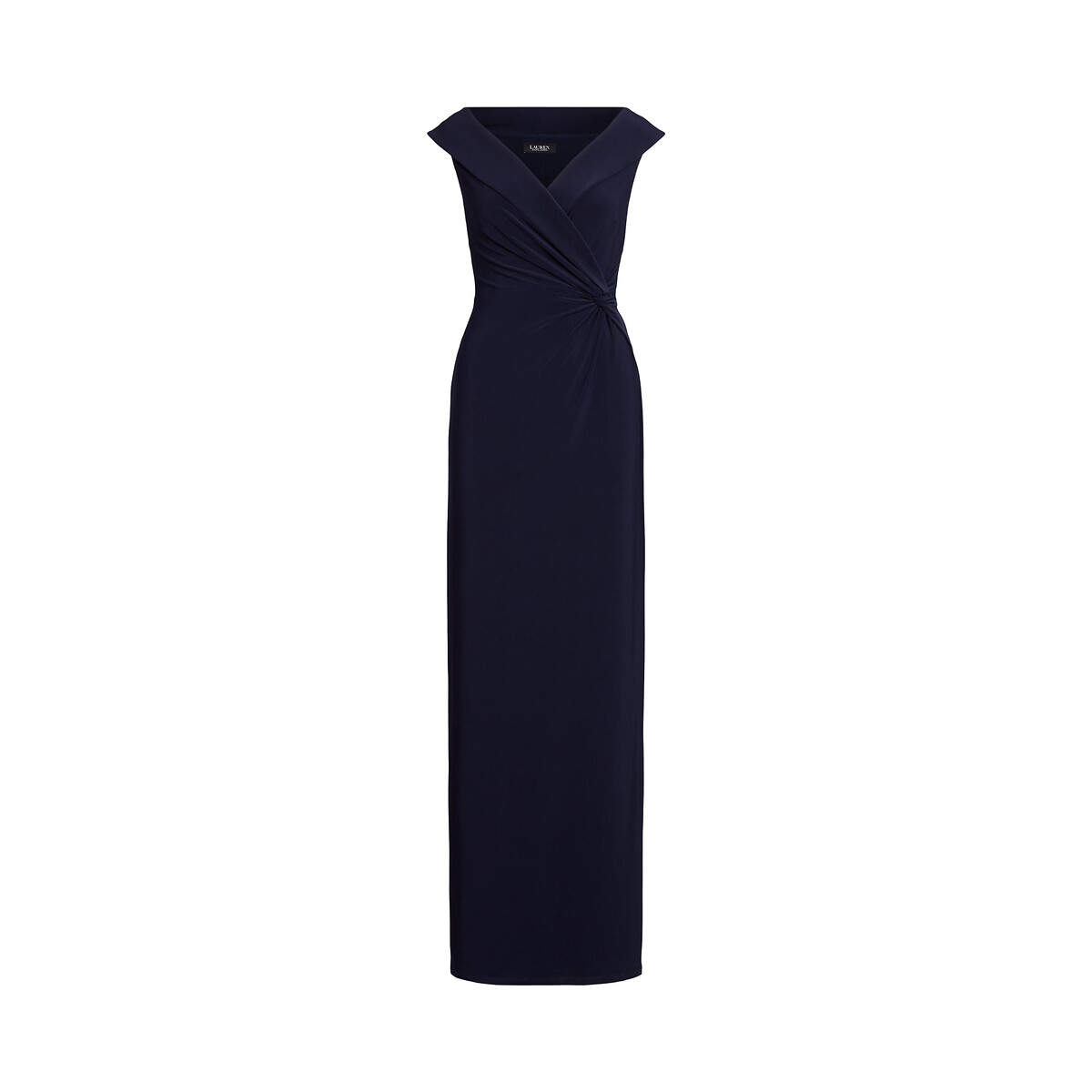 LAUREN RALPH LAUREN<br>Vestido longo com fendas laterais