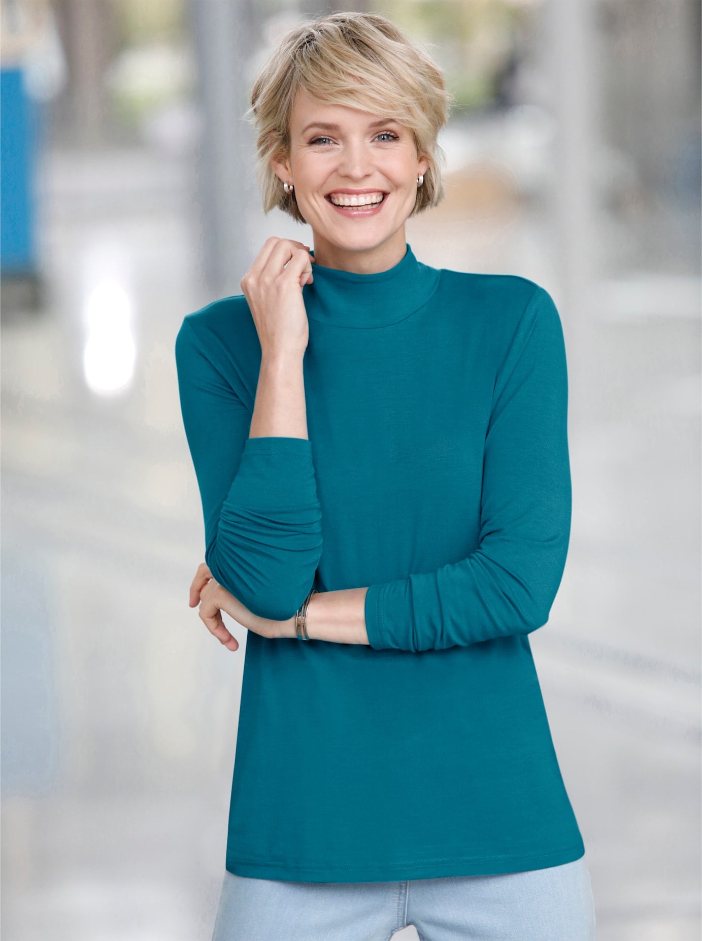 Classic Basics Stehkragenshirt »Stehkragen-Shirt«, 1 Stk.