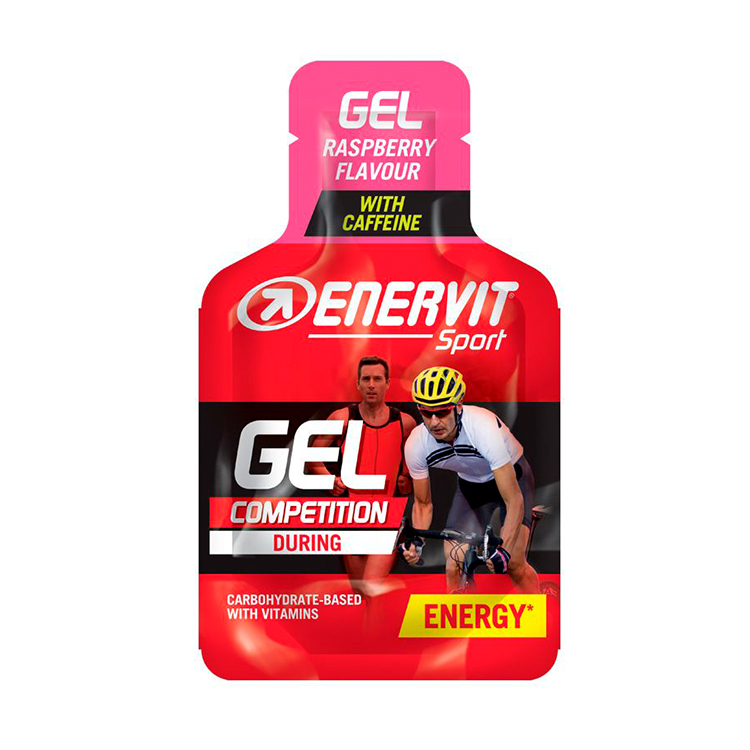 Enervit Sport Gel hindbær med koffein - 25 ml