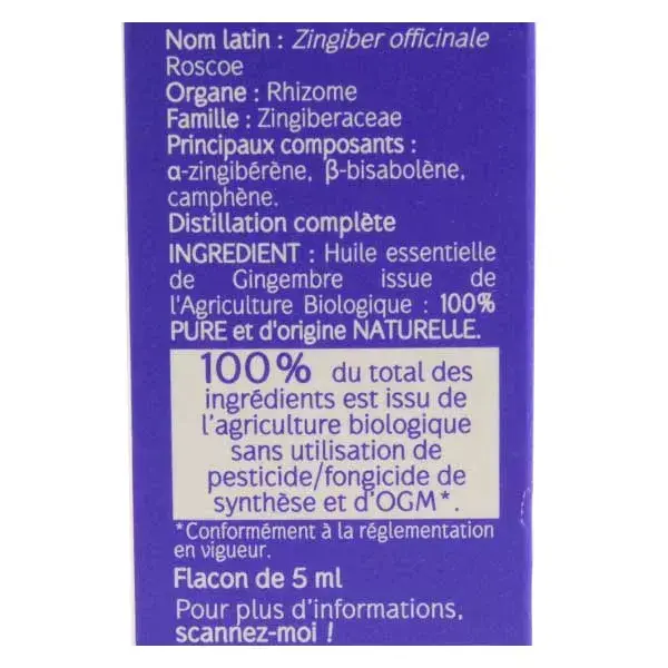 Óleo Essencial de Gengibre Orgânico Naturative 5ml