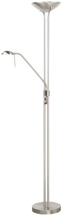 Vloerlamp Zilver Luna ⌀26  x H180 cm