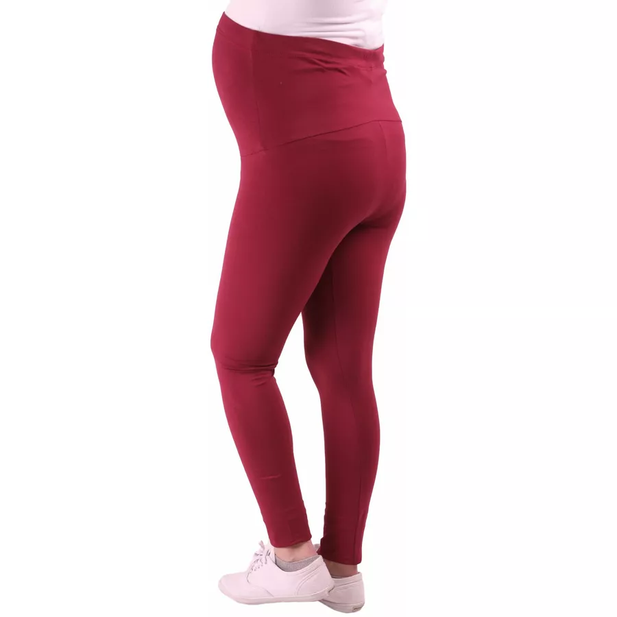 M.M.C. Umstandsleggings Komfortabel Weinrot