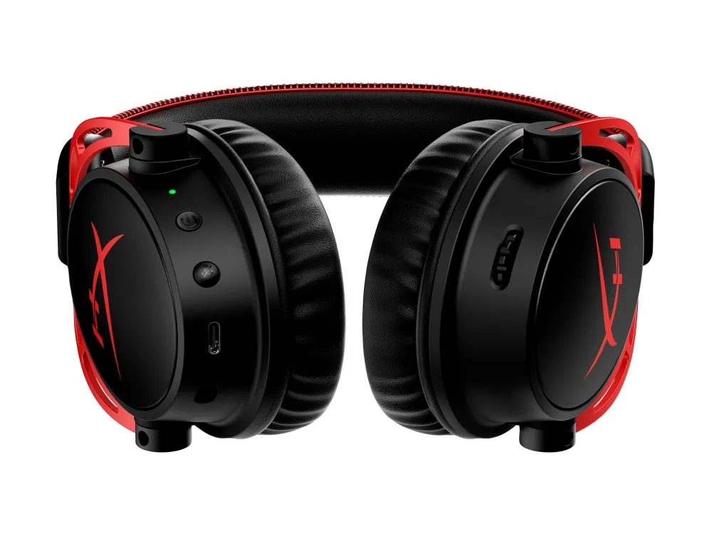 HyperX Cloud Alpha - Headset - cirkumaural - 2,4 GHz - trådløs - sort, rød - til Victus by HP Laptop 15, 16, Laptop 14, 15, 17, Pavilion x360 Laptop, Pro 290 G9 (4P5D4AA)