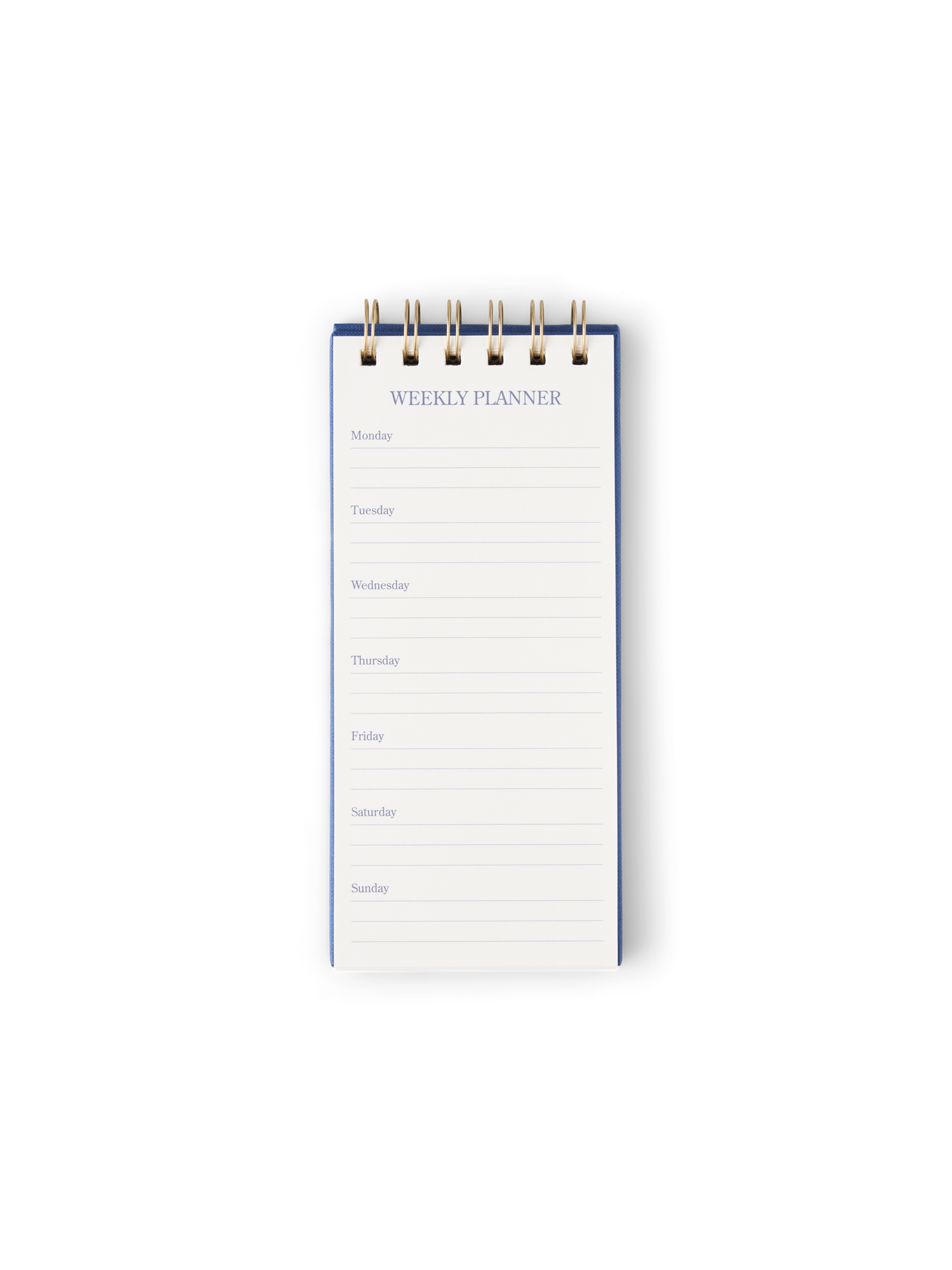 Ugekalender | Papir. 19 x 8,5 cm. 80 sider. | Electric Blue