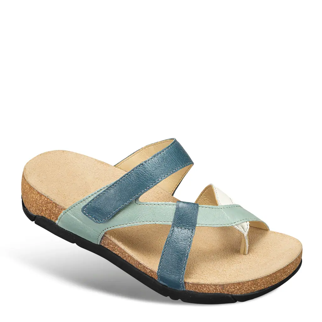 DAMEN - Zehenpantolette BEJA blau aqua
