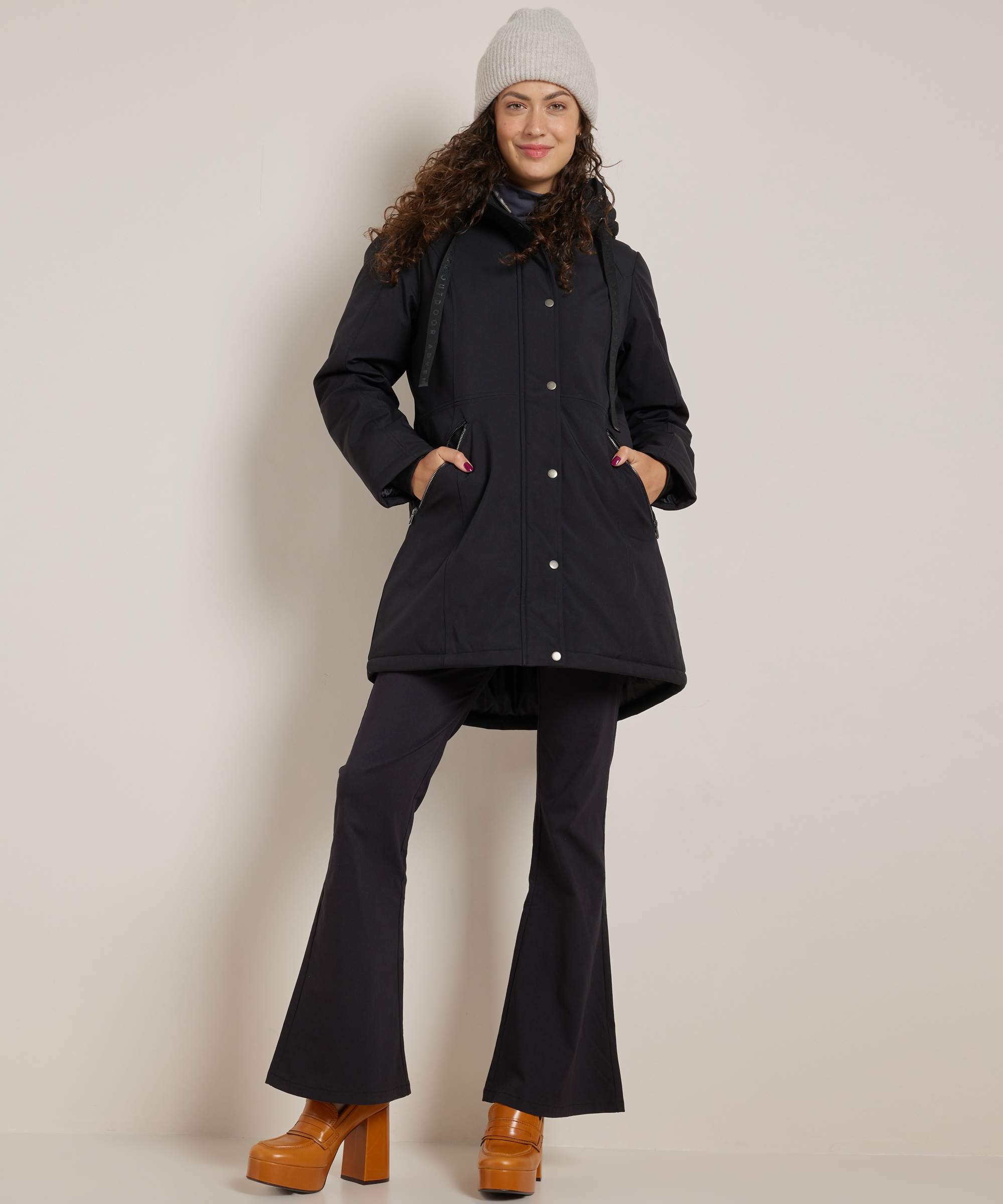 melange rib muts