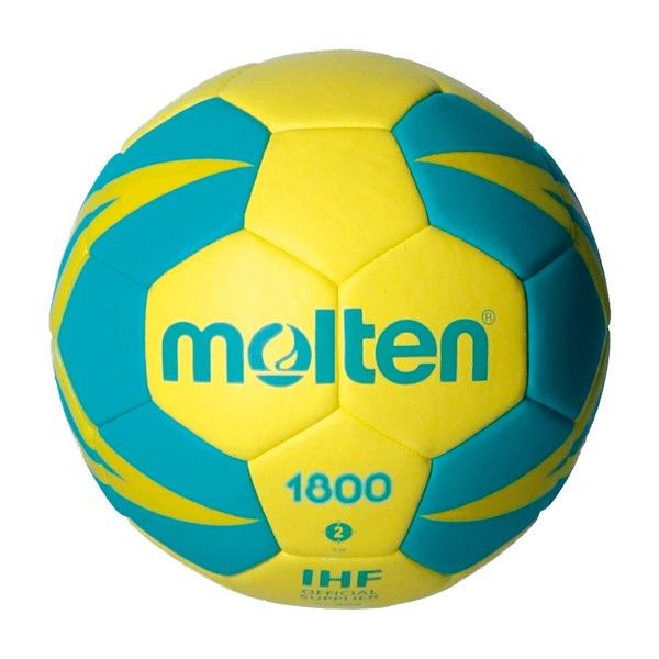 Molten Bola de Andebol H2X1800-YG Couro Sintético (Tamanho 2)