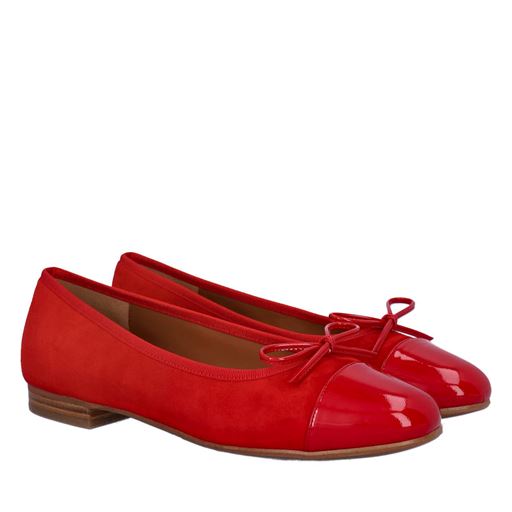 Billi Bi A6021 Ballerinasko, Red Patent/Suede, 37