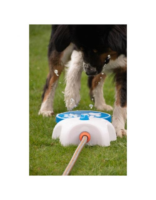 Coolpets Splash Water Fountain - Hondenverkoeling - Wit Blauw