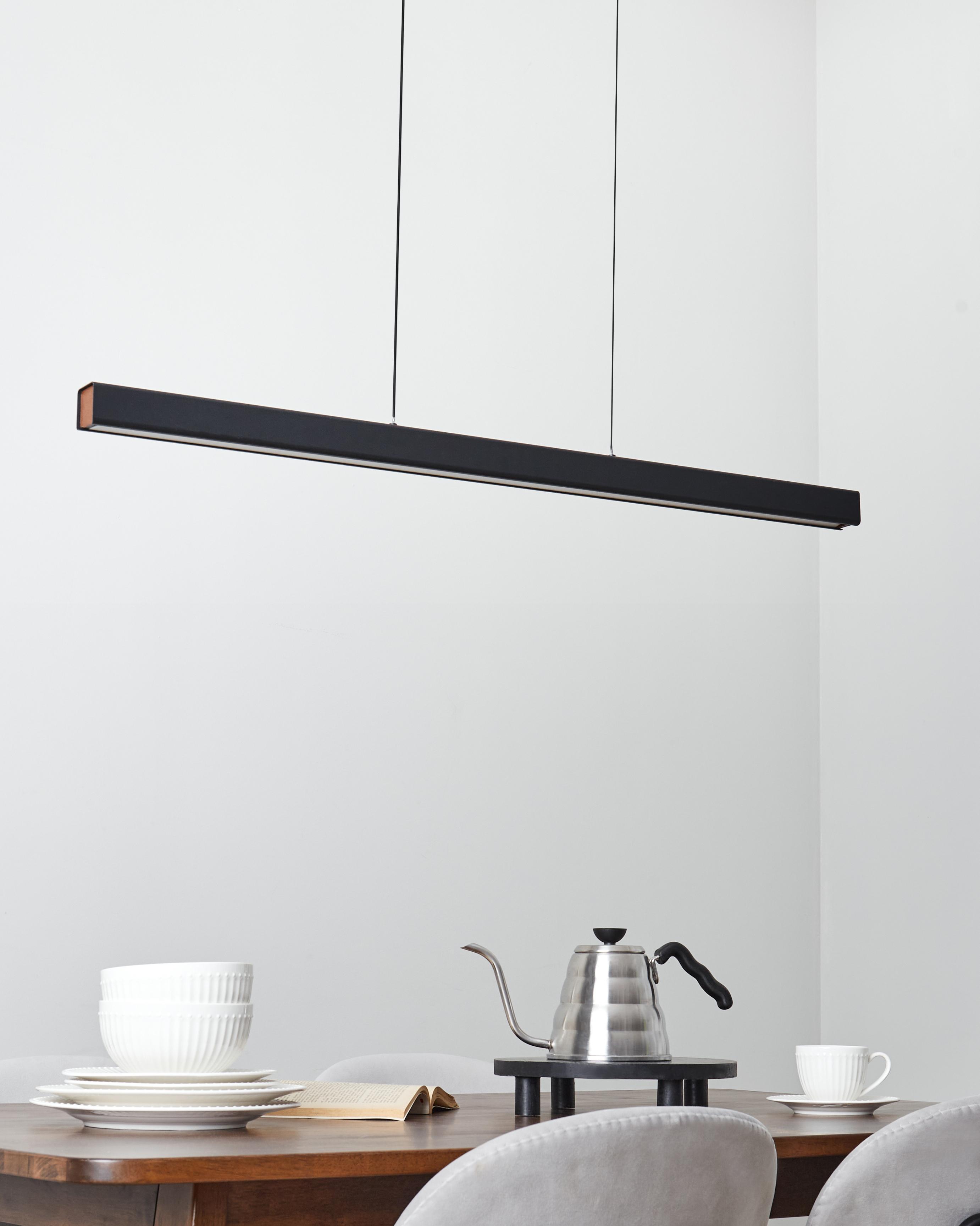 LED hanglamp ARENAS met afstandsbediening Zwart