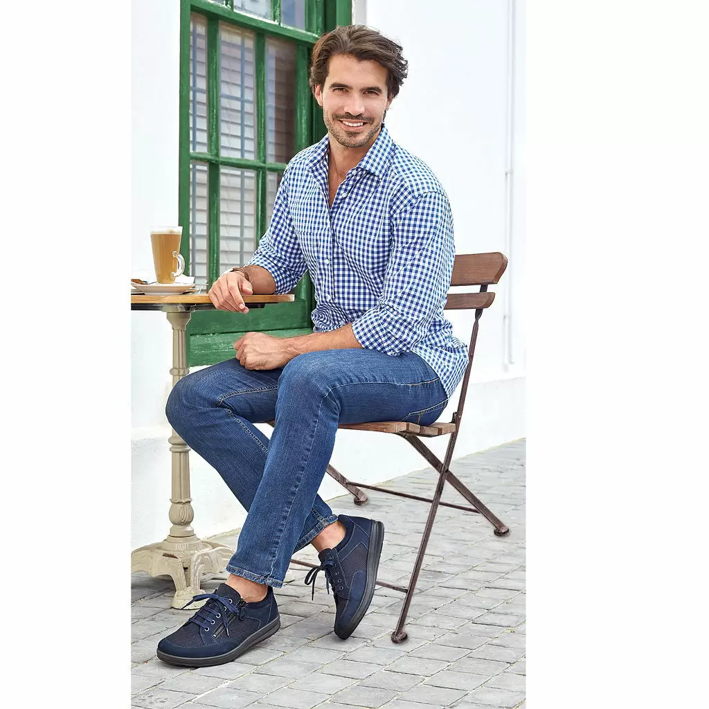 HERREN - Schnürschuh BENNO blau