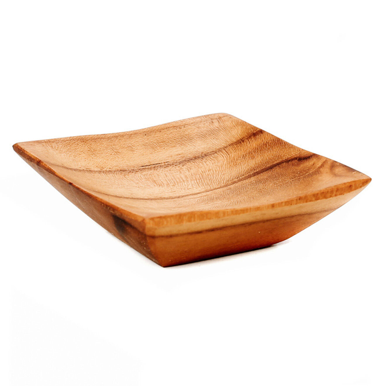 Bazar Bizar Bol carré en teck naturel -  6x6x2 cm