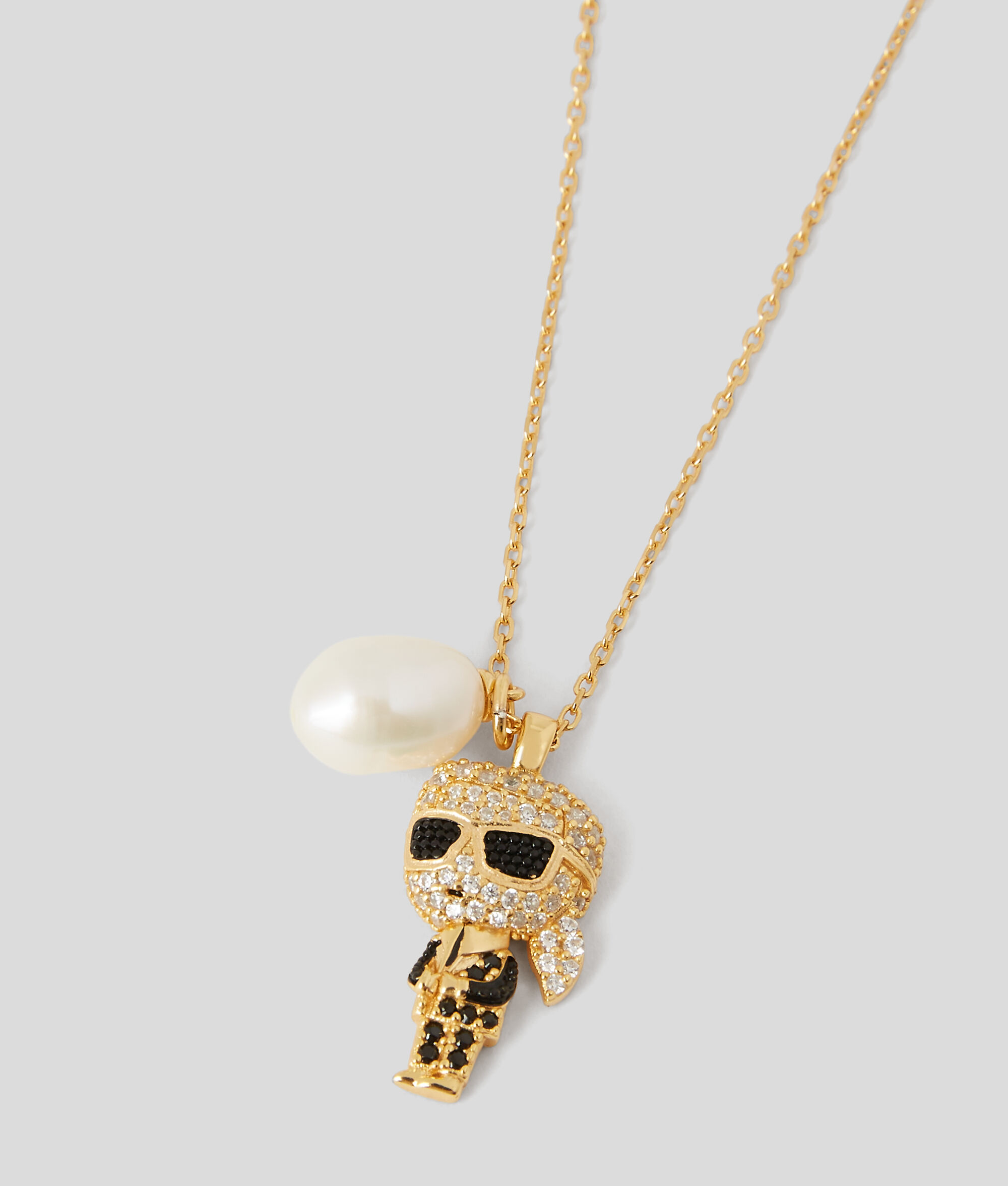 COLLIER À BRELOQUE SERTIE DE PAVÉS K/IKONIK KARL