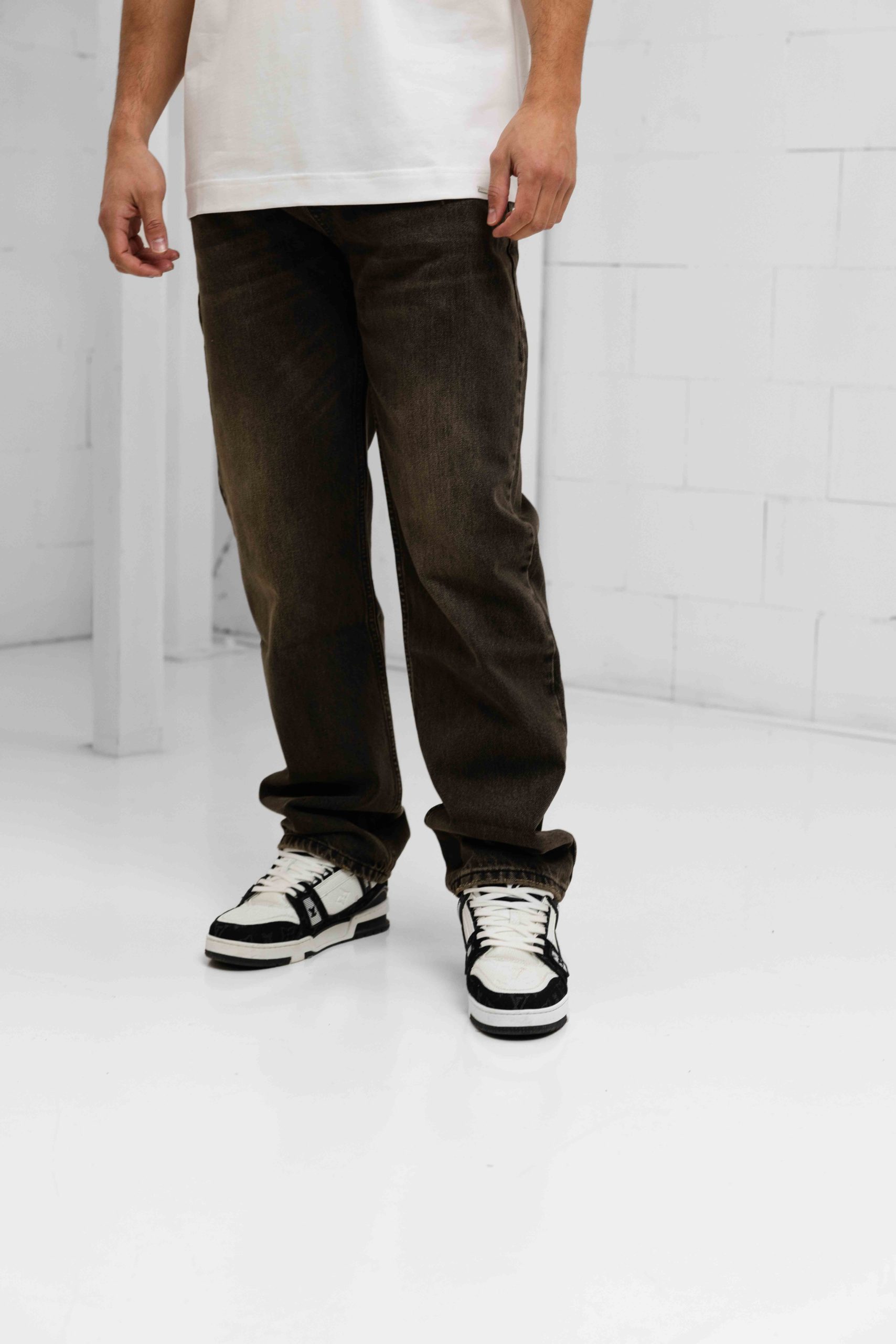 Equalité Nomad Straight Jeans Heren Bruin
