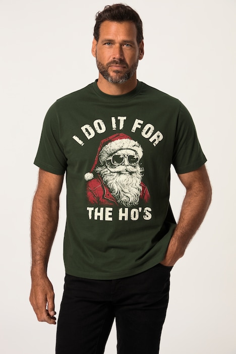 JP 1880 T-Shirt, Halbarm, X-Mas Print, Rundhals, bis 8 XL