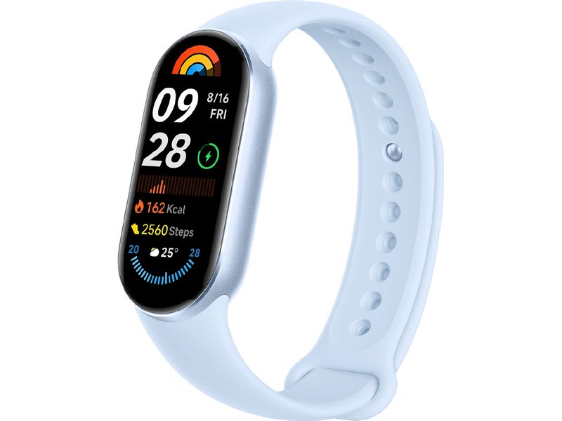 Xiaomi Mi Smart Band 9 Blau Fitnesstracker mit farbigem AMOLED-Touchscreen-Display