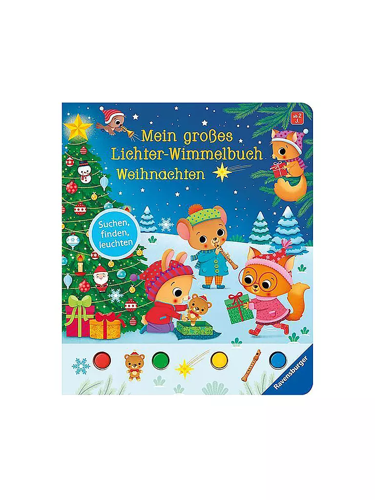 RAVENSBURGER Mein großes Licher-Wimmelbuch: Weihnachten keine Farbe