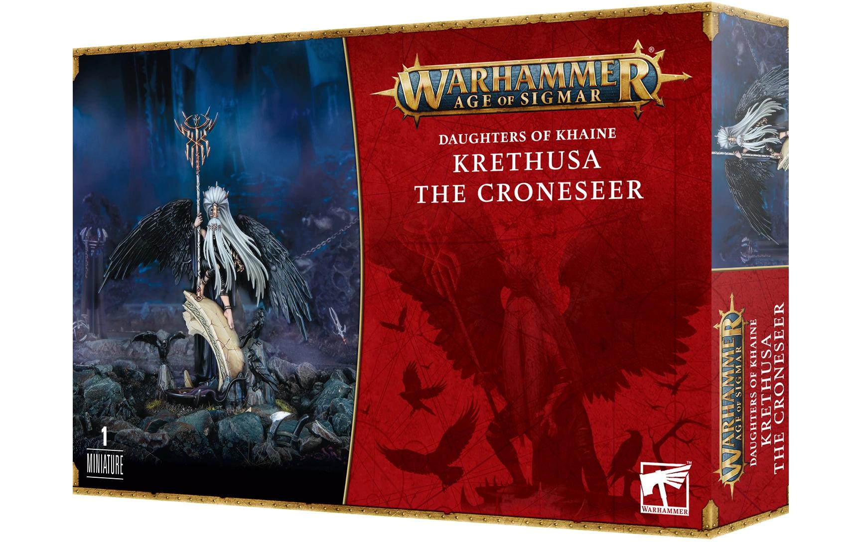 Warhammer Age of Sigmar Krethusa the CroneseerWarhammer Age of Sigmar Miniatur: Daughters of Khaine Krethusa die Seherin