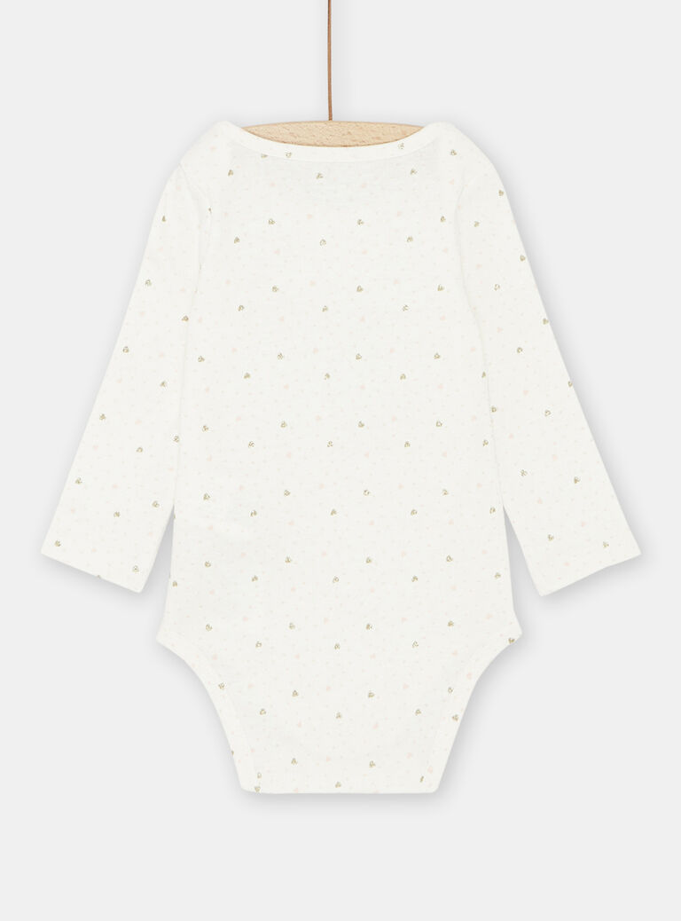 Body écru à motifs souris bébé fille