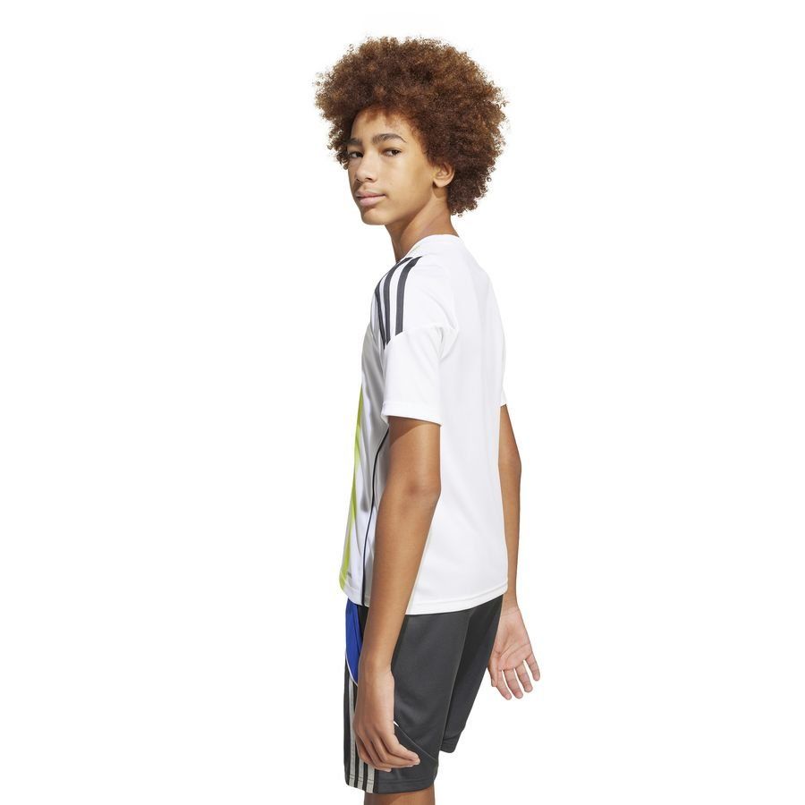 adidas T-shirt d'Entraînement Messi - Blanc/Jaune Enfant