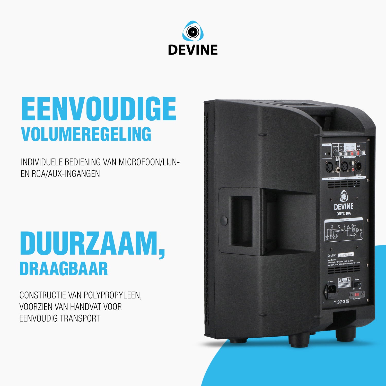 Devine Onyx 10A 10 inch actieve fullrange luidspreker