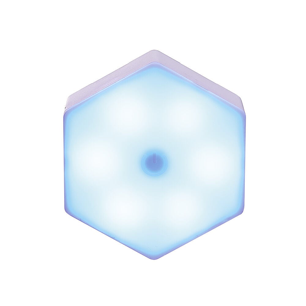 Lampe LED adhésive forme hexagone x3