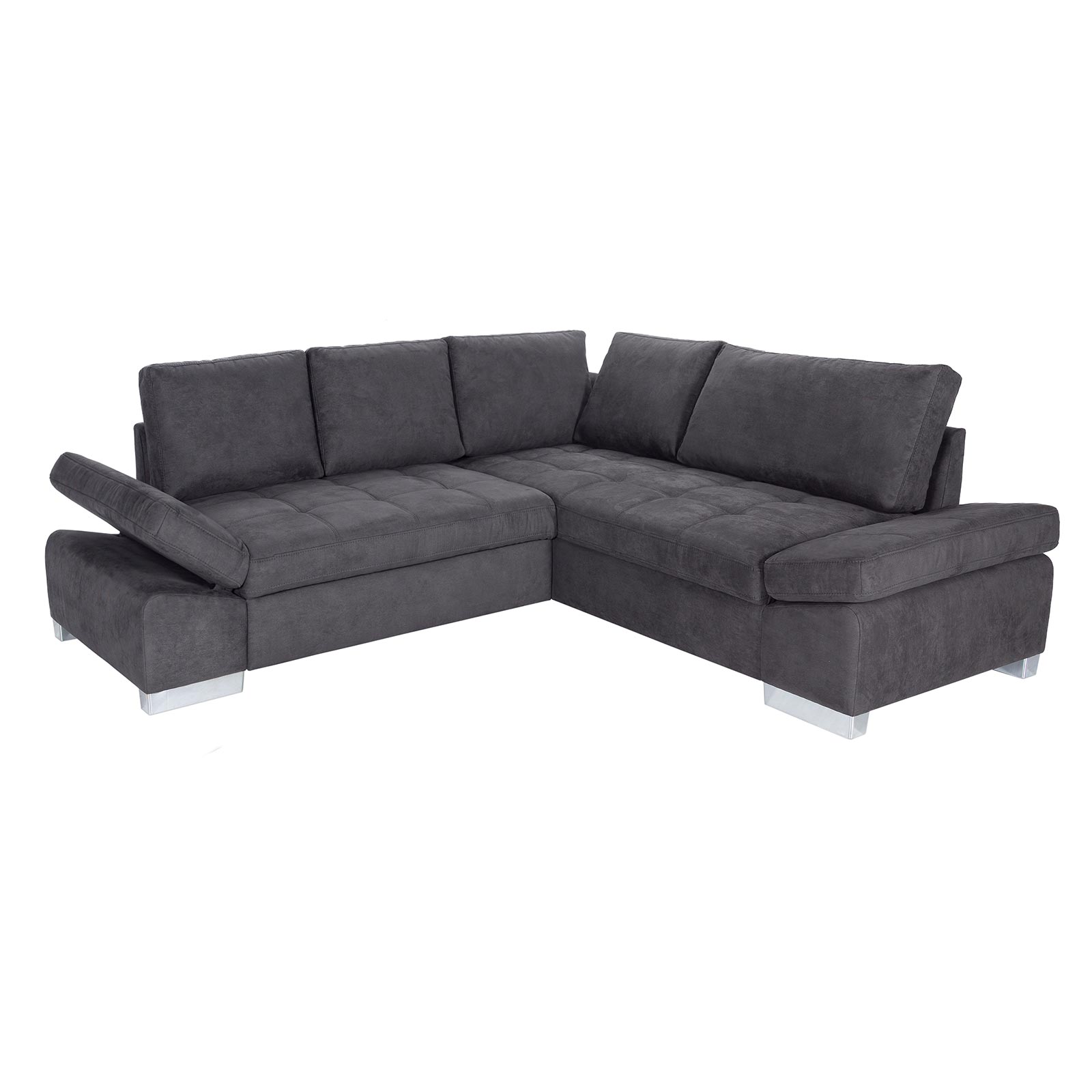 Ecksofa - basalt - Liegefunktion links