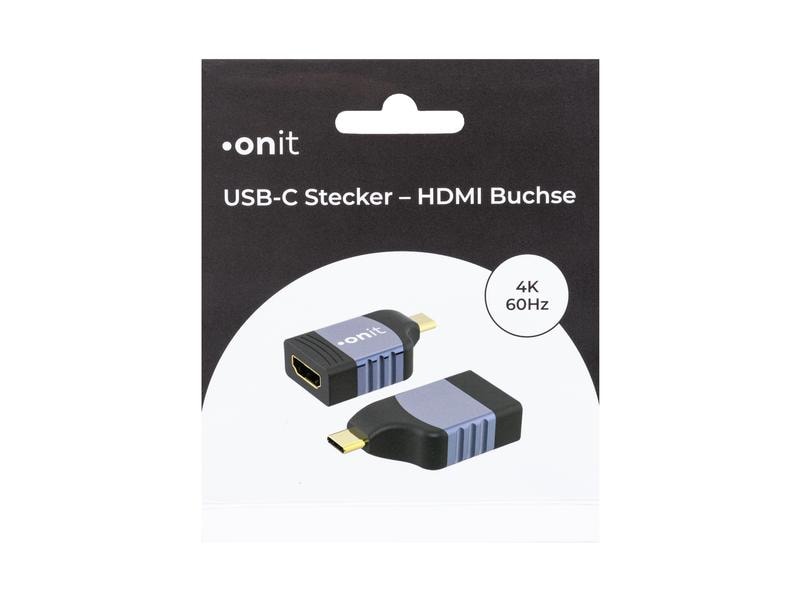 onit Adapter USB Type-C - HDMI, 1 Stück Videoadapter USB-C auf HDMI