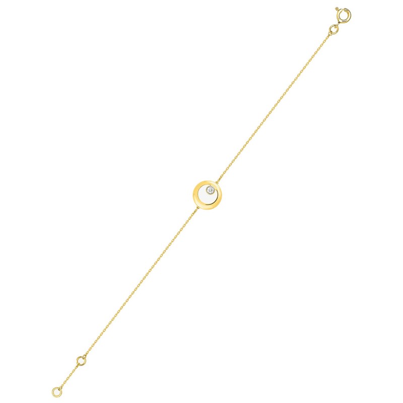Bracelet Femme - Or 18 Carats - Longueur : 18 cm