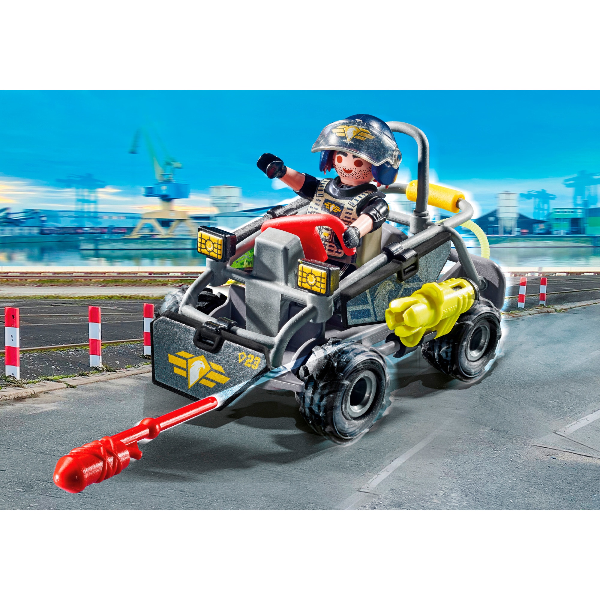 PLAYMOBIL Konstruktionsspielzeug City Action SWAT-Multi-Terrain-Quad