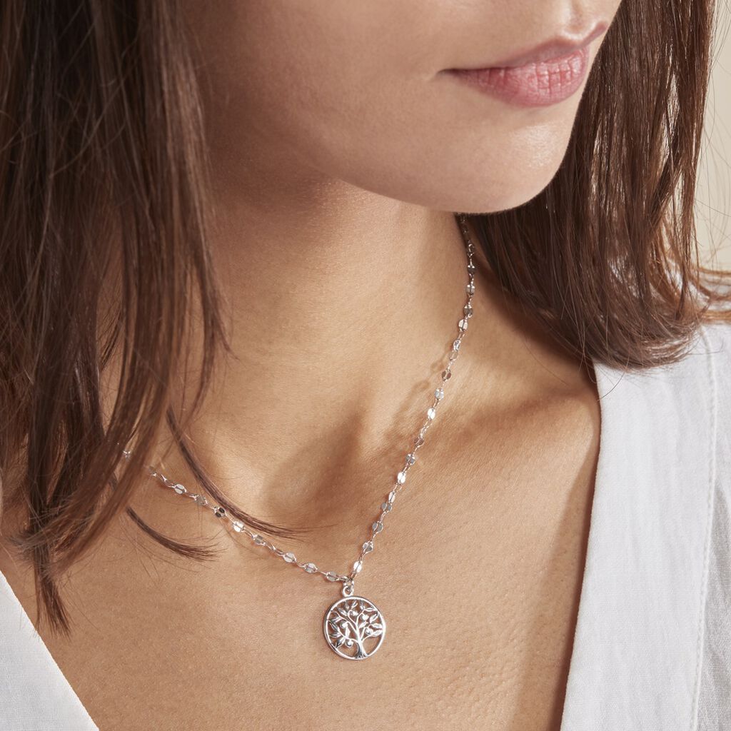 Collier Argent Blanc Buccinarie