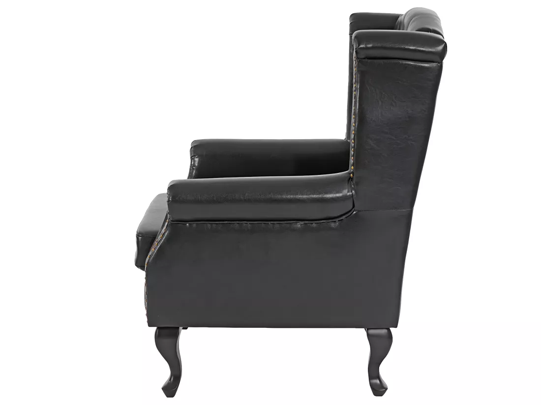 Fauteuil de relaxation Oxford, noir sans pouf