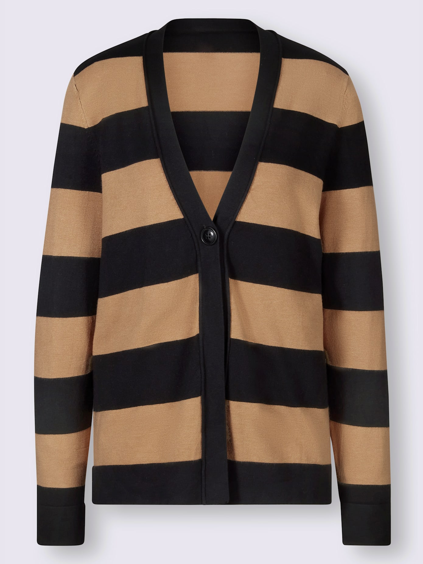 Veste en tricot larges rayures