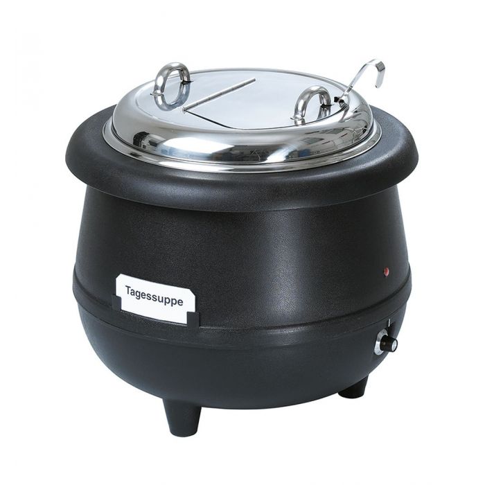 Bartscher Suppentopf Gourmet, 10L, schwarz