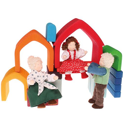 Grimm's vormenset het huis - gekleurd