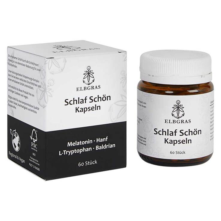 Schlaf Schön Kapseln mit Melatonin, 60 St