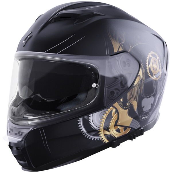 Stormer - Casque ZS 1001 Arts Noir Brillant / Or
