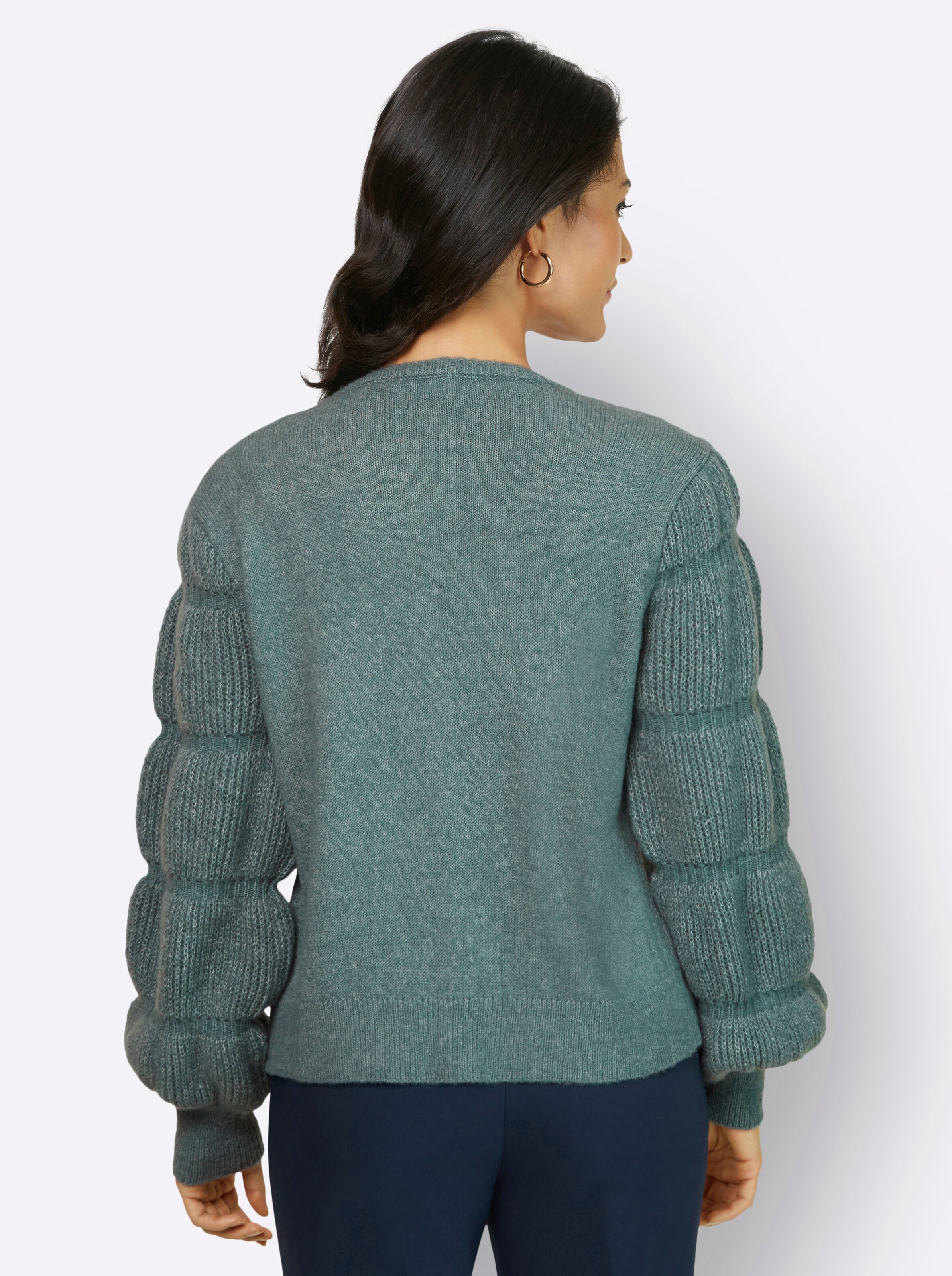 Cardigan in jade