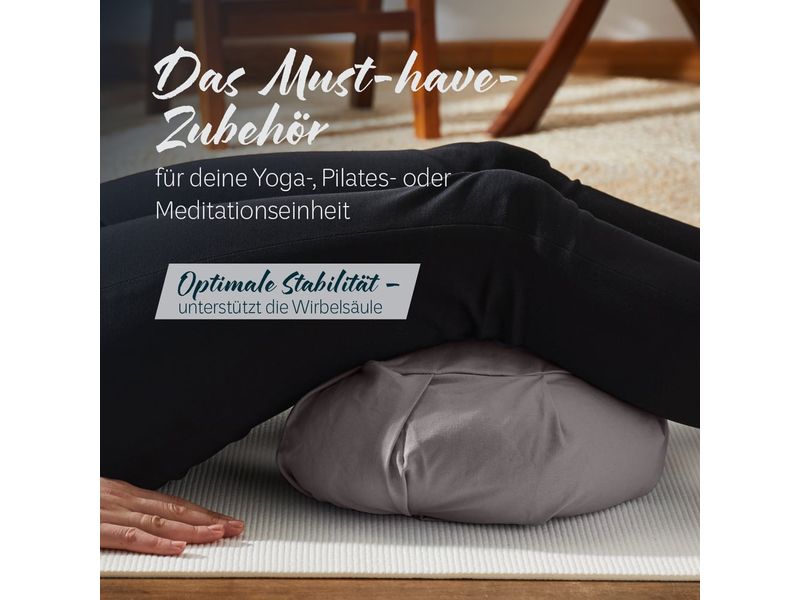 DoYourYoga Yoga-Kissen Ganesh Grau Yoga-Kissen