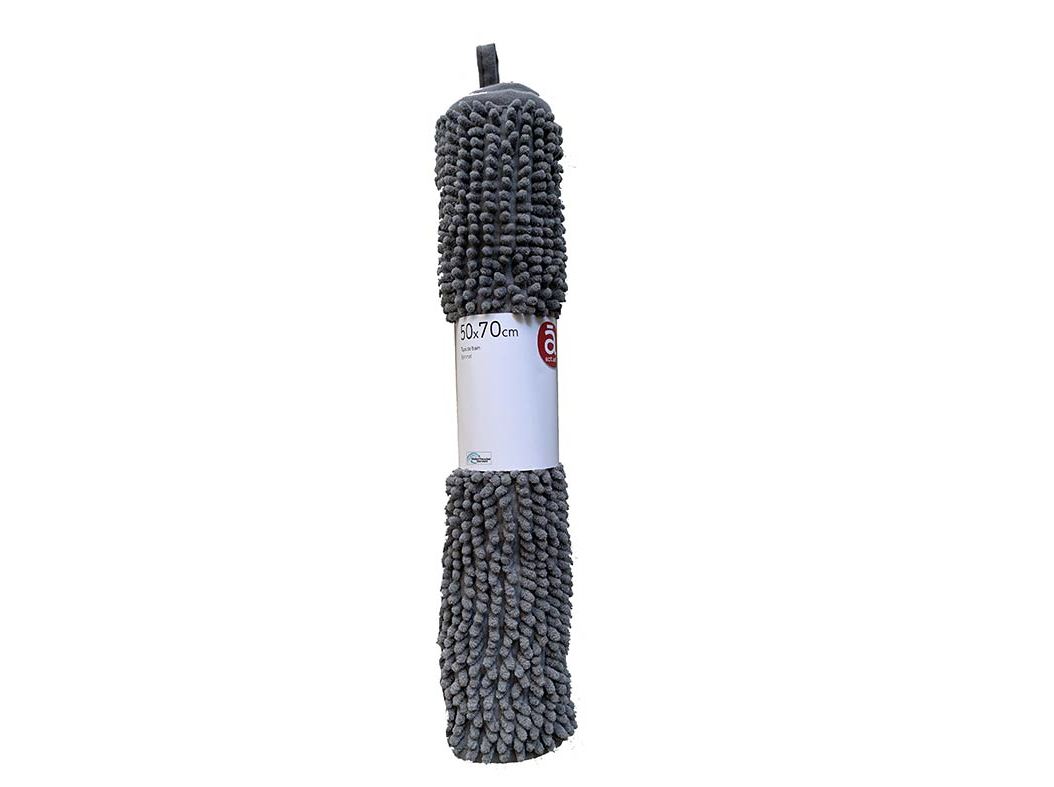 TAPETE CASA DE BANHO CHENILLE ACTUEL 900G CINZENTO 50X70CM