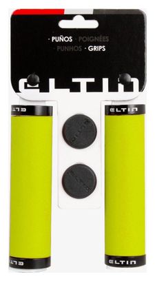 Poignées Eltin Silicone Touch Jaune fluo fermetures Noir