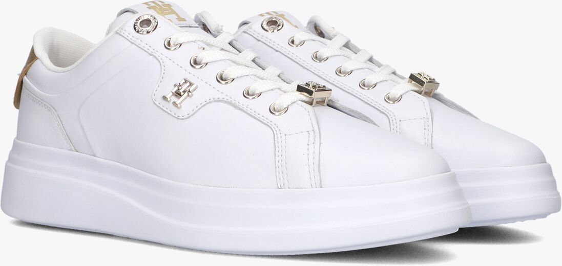 TOMMY HILFIGER witte tommy hilfiger lage sneakers pointy court hardware