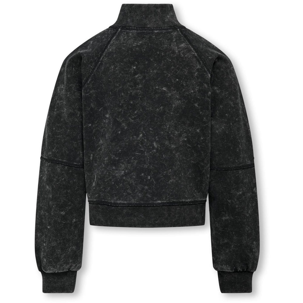 Køb kids ONLY Black Donna Half Zip Washed Sweatshirt