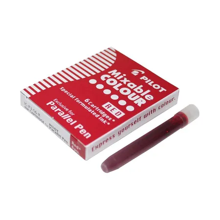 Pilot Tintenpatronen für Füllhalter Parallel Pen, rot