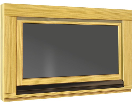 Houten raam, sparrenhout, 680x580 mm, DIN rechts