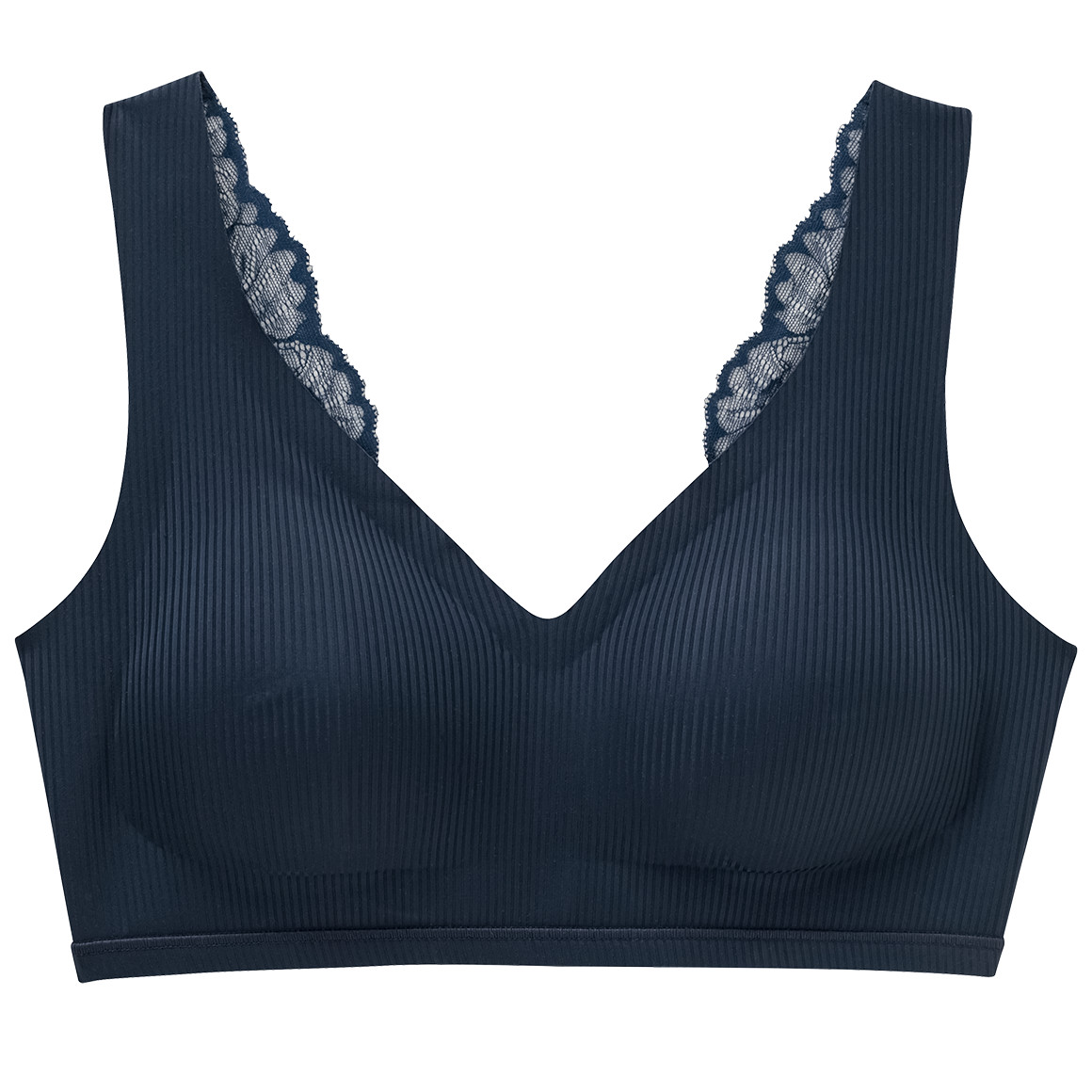 Gina Benotti Damen Bustier mit floraler Spitze dunkelblau