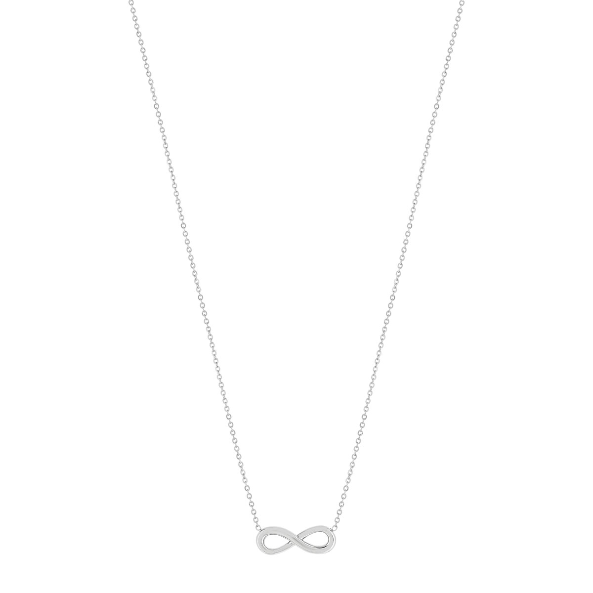 Collier acier maille forçat infini 47 cm