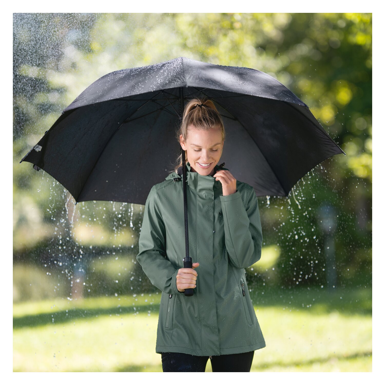 black forest Regenjacke - pine green