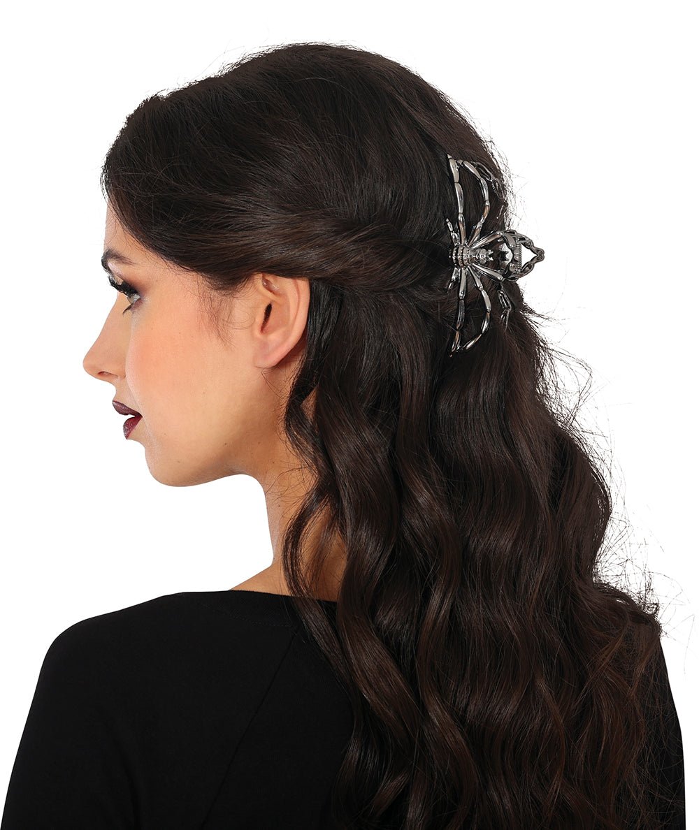 Halloween Haarclip Zwart Spin Metaal